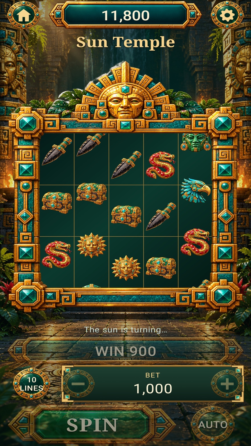 Jogo betão — resultado de uma rodada